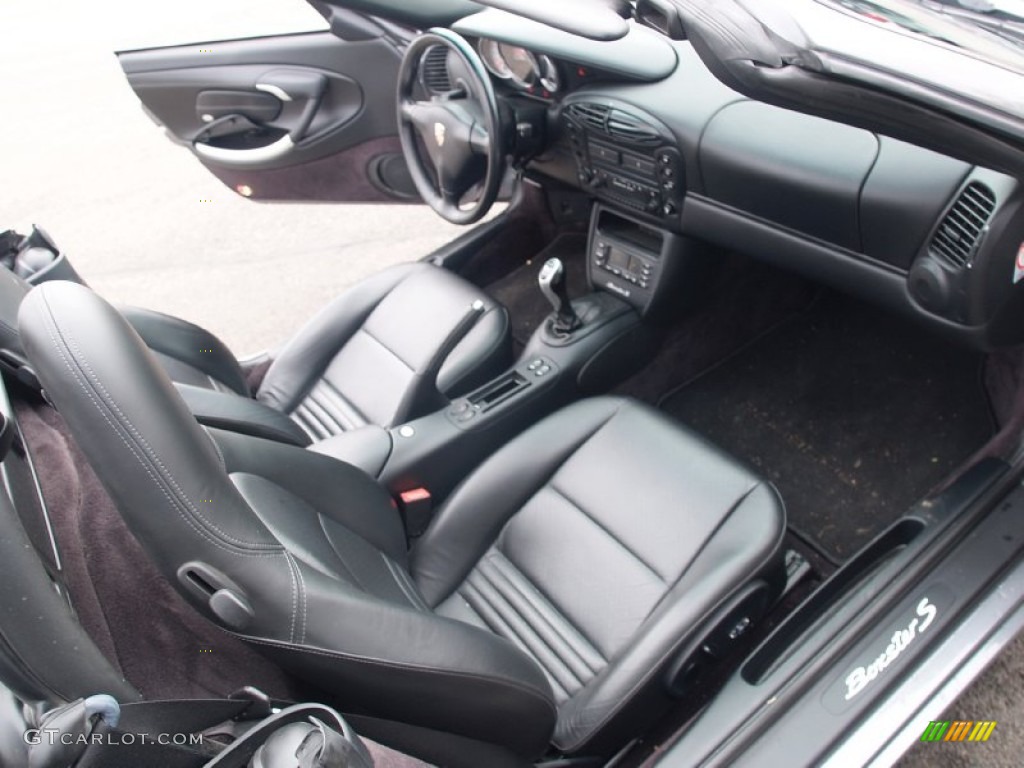 Black Interior 2002 Porsche Boxster S Photo #60448095