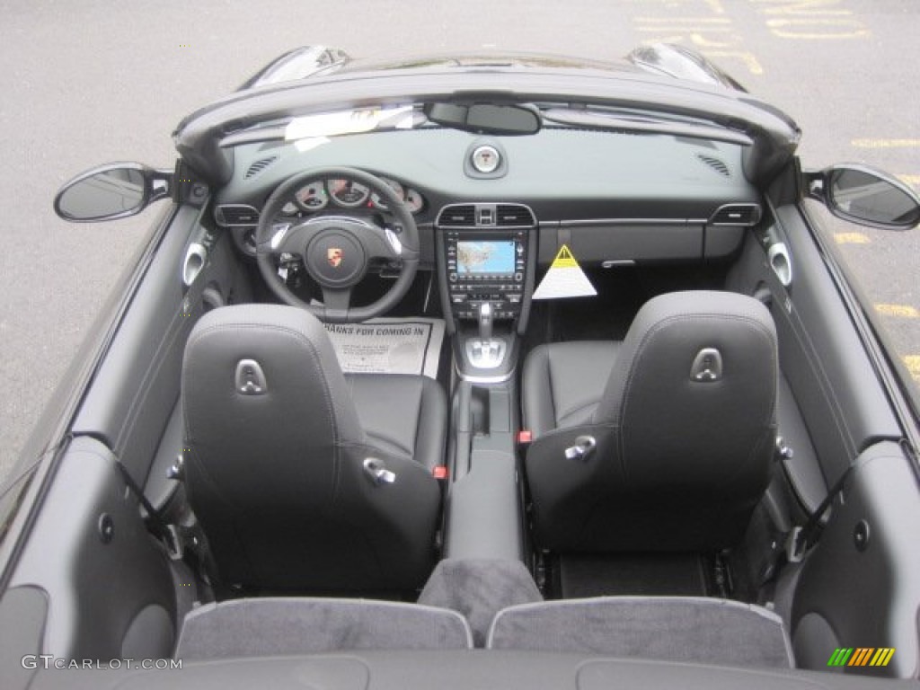 Black Interior 2011 Porsche 911 Carrera S Cabriolet Photo #60448356