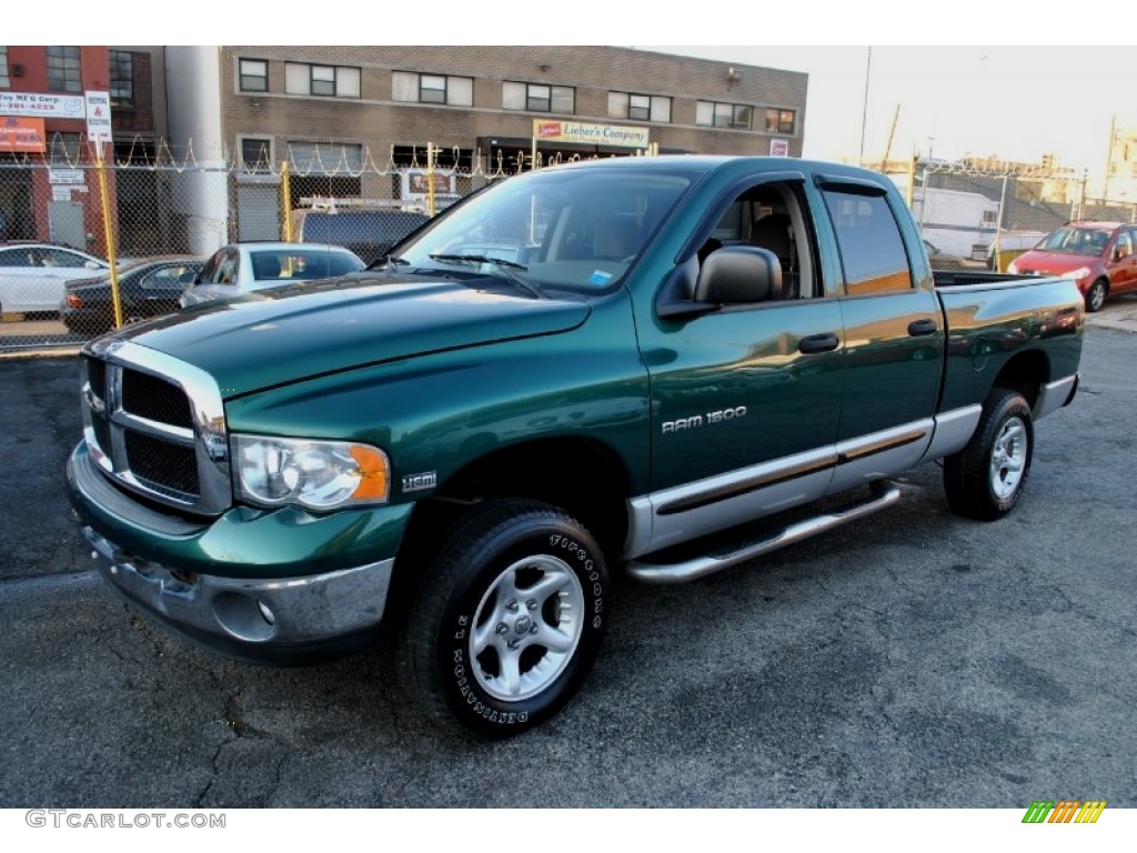 2004 Timberline Green Pearl Coat Dodge Ram 1500 SLT Quad Cab 4x4