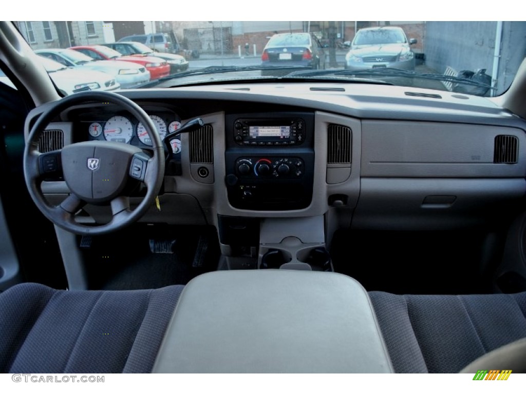 2004 Ram 1500 SLT Quad Cab 4x4 - Timberline Green Pearl Coat / Taupe photo #8