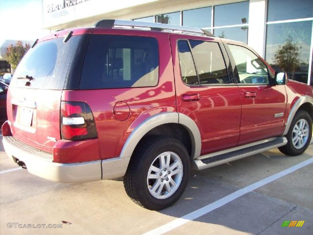 2006 Explorer Eddie Bauer - Redfire Metallic / Camel photo #4