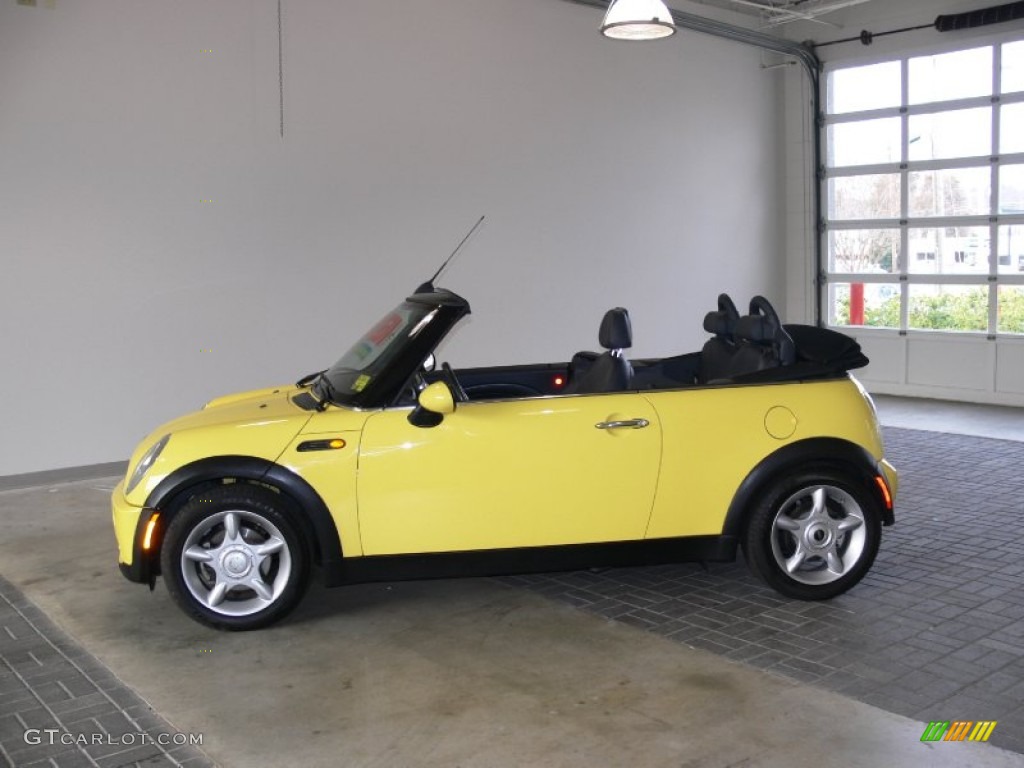 2005 Cooper Convertible - Liquid Yellow / Panther Black photo #2