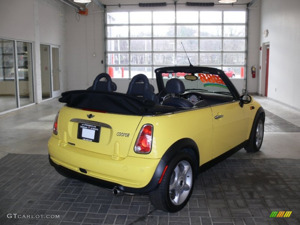 2005 Cooper Convertible - Liquid Yellow / Panther Black photo #5