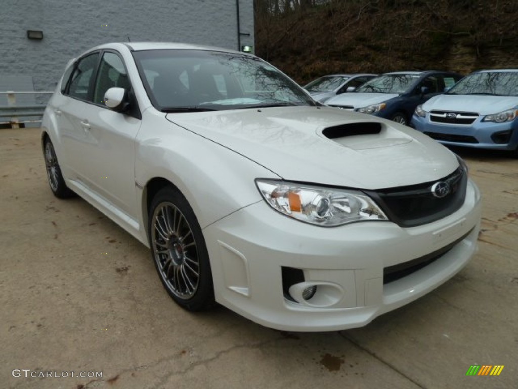 2012 Impreza WRX STi 5 Door - Satin White Pearl / STi Black Alcantara/Carbon Black photo #5