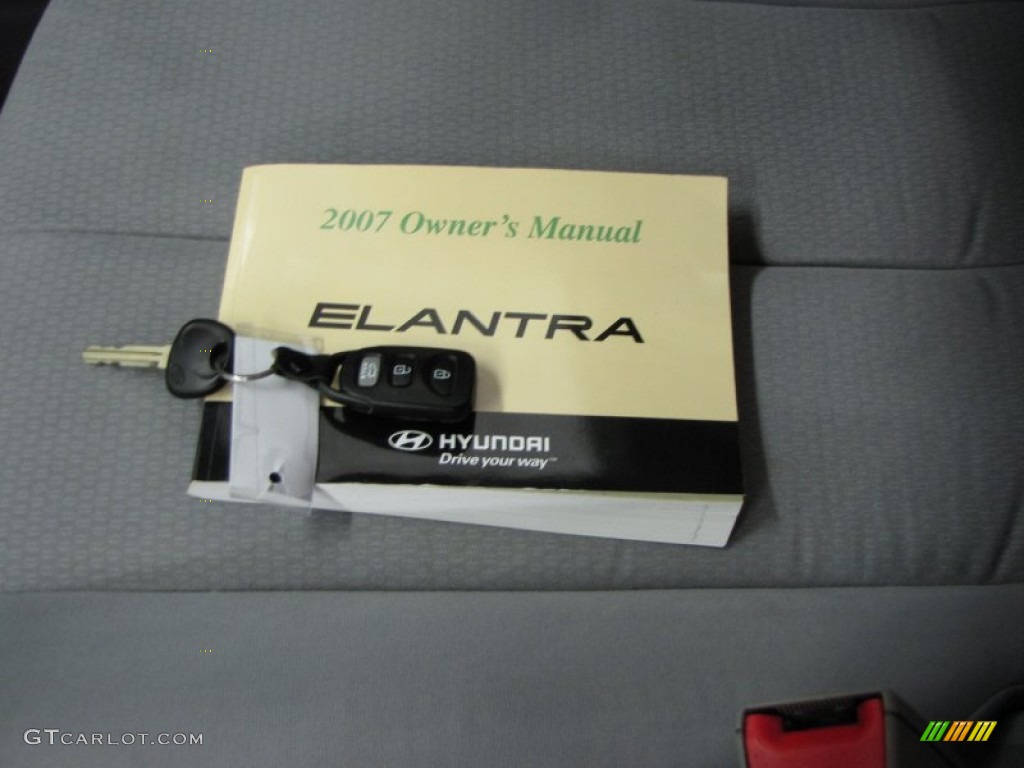 2007 Elantra GLS Sedan - Captiva White / Gray photo #33
