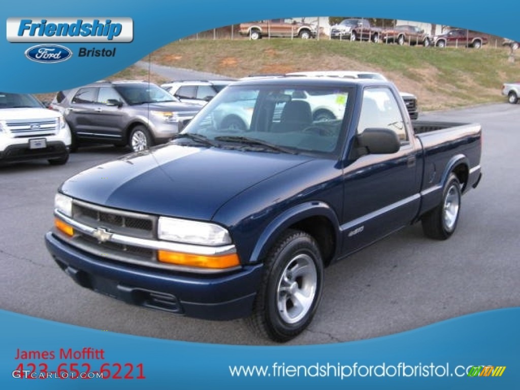1999 S10 LS Regular Cab - Indigo Blue Metallic / Graphite photo #2