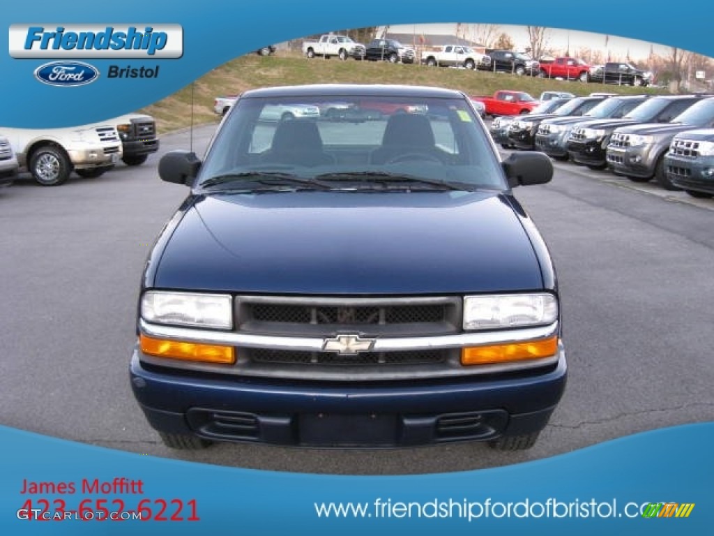 1999 S10 LS Regular Cab - Indigo Blue Metallic / Graphite photo #3