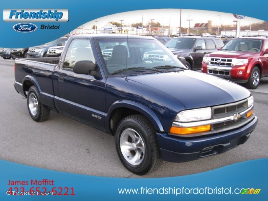 1999 S10 LS Regular Cab - Indigo Blue Metallic / Graphite photo #4