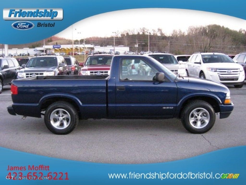 1999 S10 LS Regular Cab - Indigo Blue Metallic / Graphite photo #5