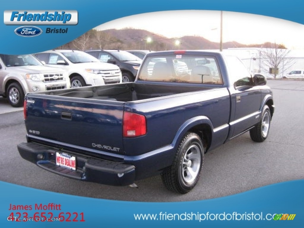 1999 S10 LS Regular Cab - Indigo Blue Metallic / Graphite photo #6