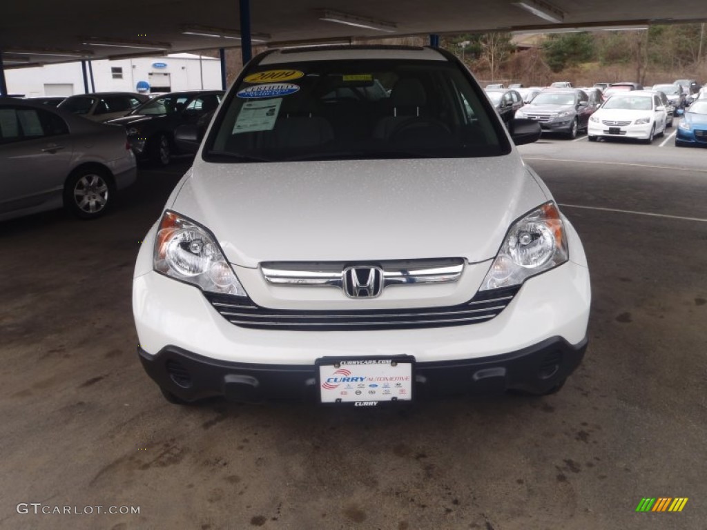 2009 CR-V EX 4WD - Taffeta White / Gray photo #3