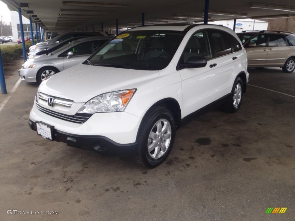 2009 CR-V EX 4WD - Taffeta White / Gray photo #26