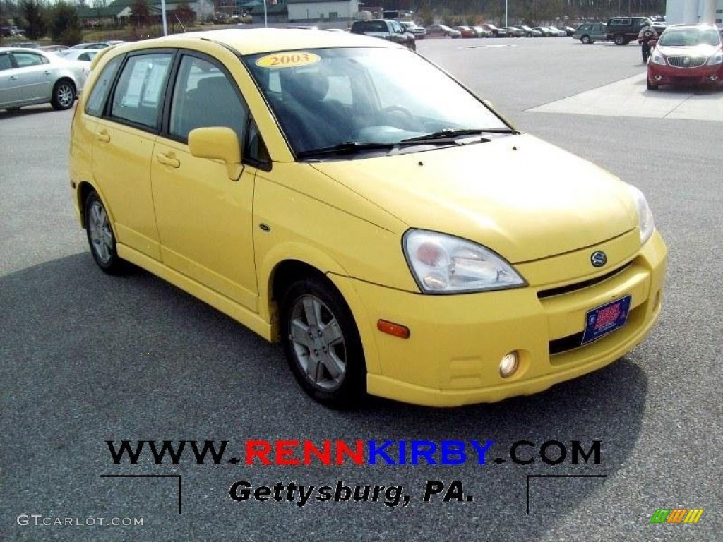 Electric Yellow Suzuki Aerio