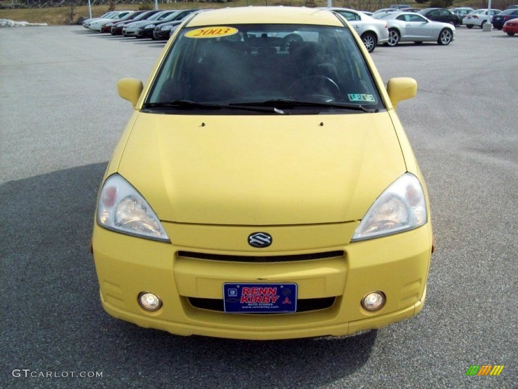 2003 Aerio SX Sport Wagon - Electric Yellow / Black photo #15