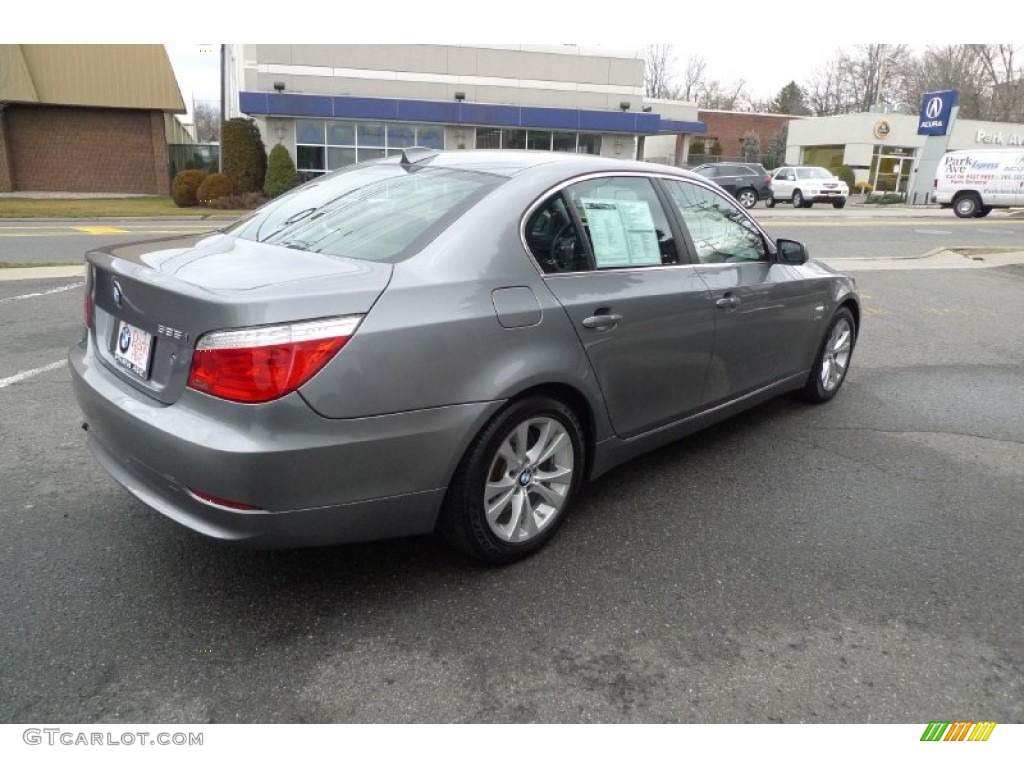 2009 5 Series 535xi Sedan - Space Grey Metallic / Black photo #5