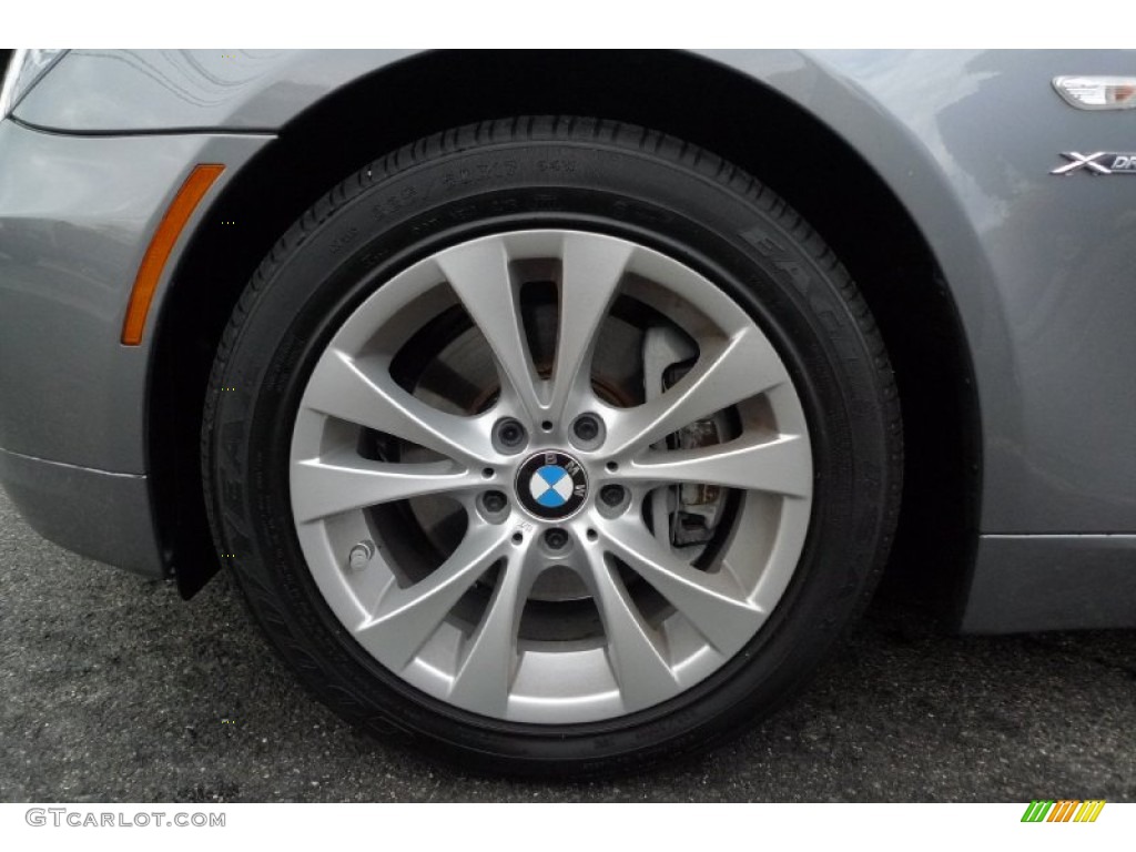 2009 5 Series 535xi Sedan - Space Grey Metallic / Black photo #9