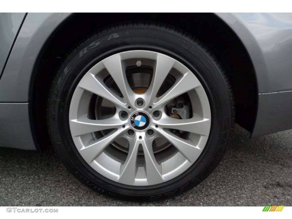 2009 5 Series 535xi Sedan - Space Grey Metallic / Black photo #10