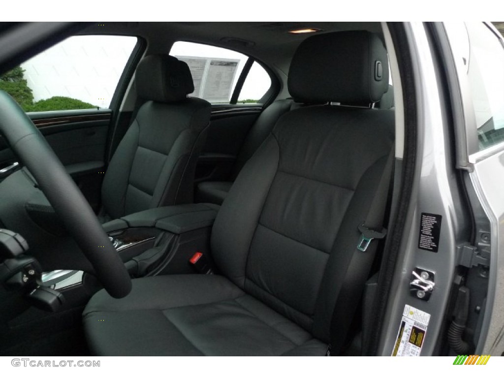 2009 5 Series 535xi Sedan - Space Grey Metallic / Black photo #14