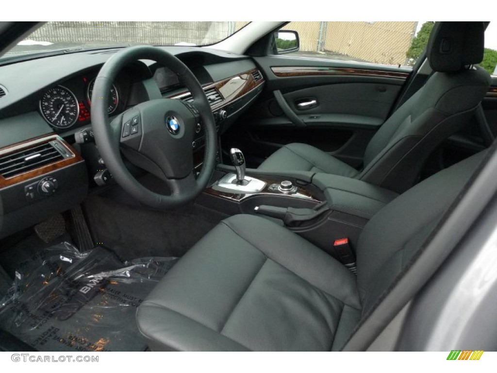 2009 5 Series 535xi Sedan - Space Grey Metallic / Black photo #16