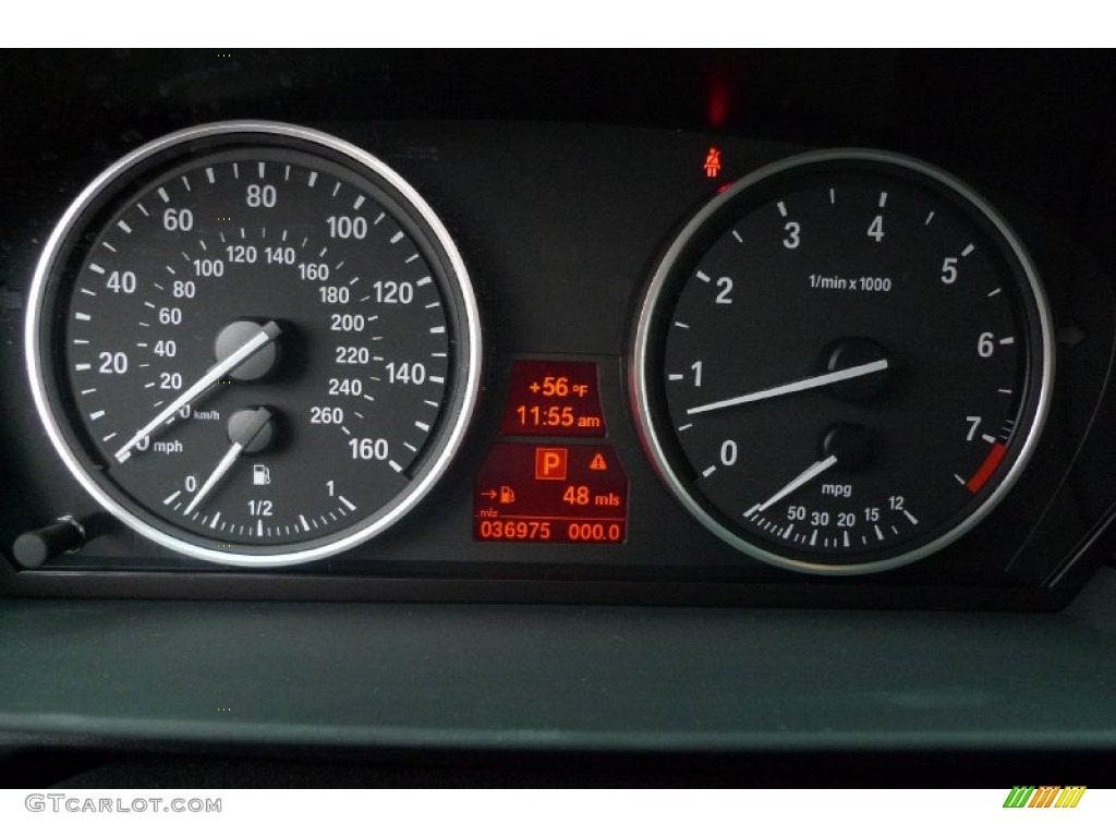 2009 5 Series 535xi Sedan - Space Grey Metallic / Black photo #22