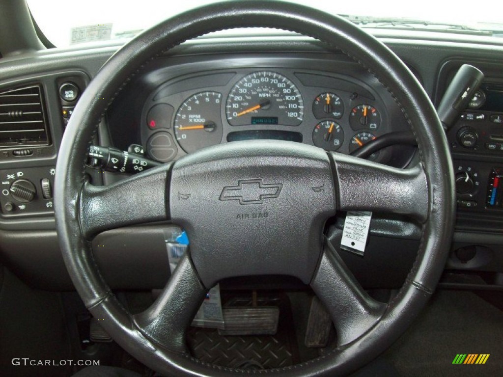 2004 Chevrolet Silverado 1500 Z71 Extended Cab 4x4 Dark Charcoal Steering Wheel Photo #60457353