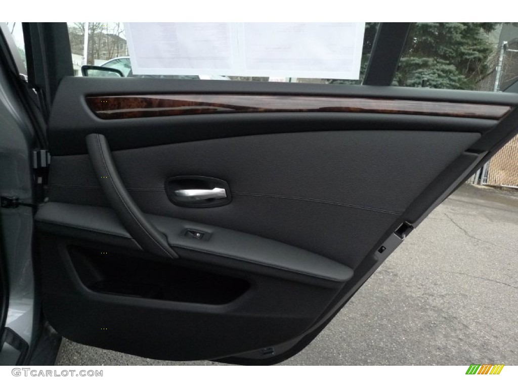 2009 5 Series 535xi Sedan - Space Grey Metallic / Black photo #29