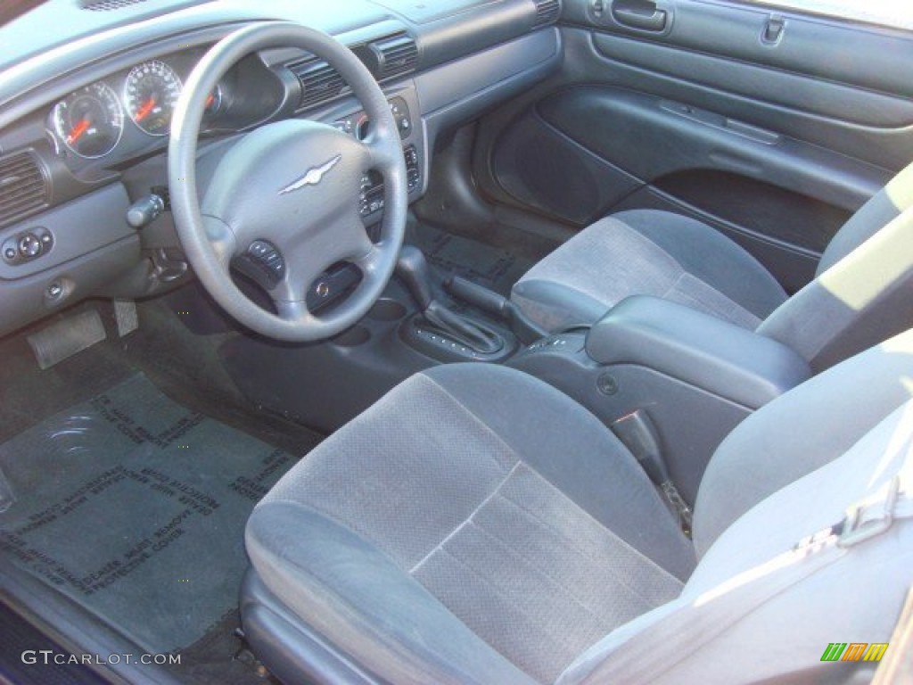 Charcoal Interior 2005 Chrysler Sebring Convertible Photo #60457551