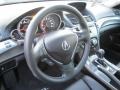 Ebony 2010 Acura TL 3.7 SH-AWD Steering Wheel