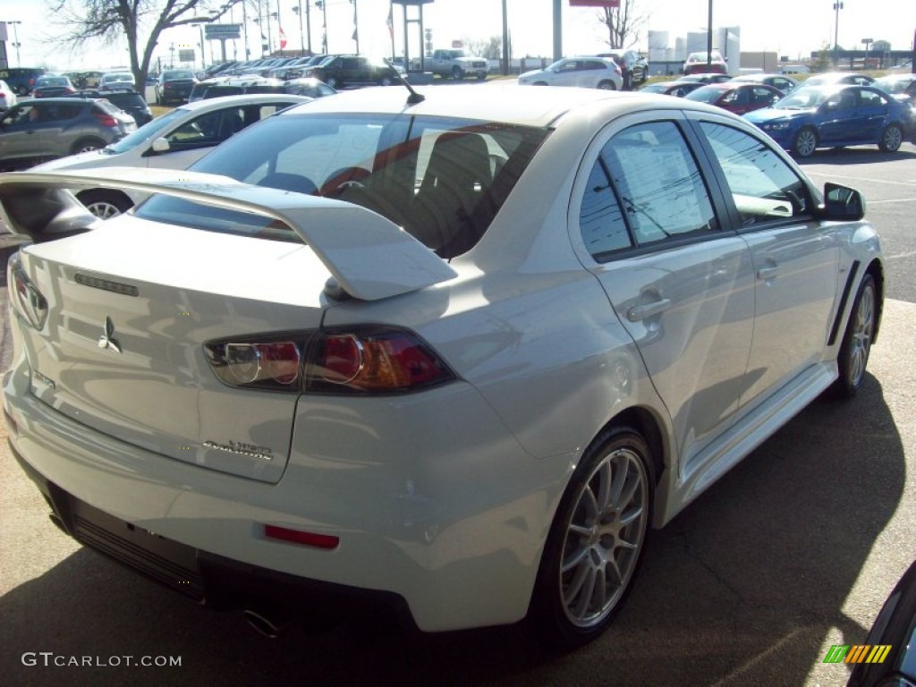 2012 Lancer Evolution GSR - Wicked White / Black Recaro photo #6