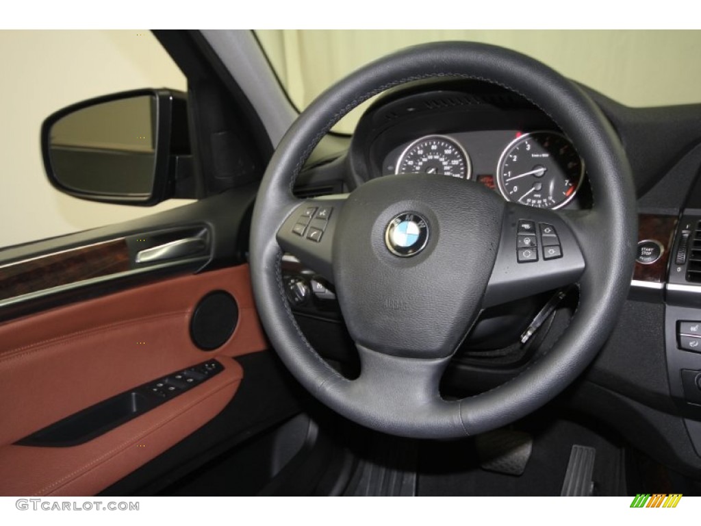 2011 BMW X5 xDrive 35i Cinnamon Steering Wheel Photo #60458625