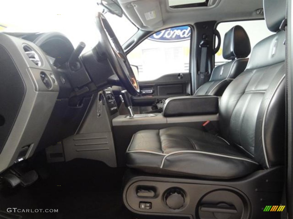 2008 Mark LT SuperCrew 4x4 - Black / Black/Dove Grey Piping photo #14