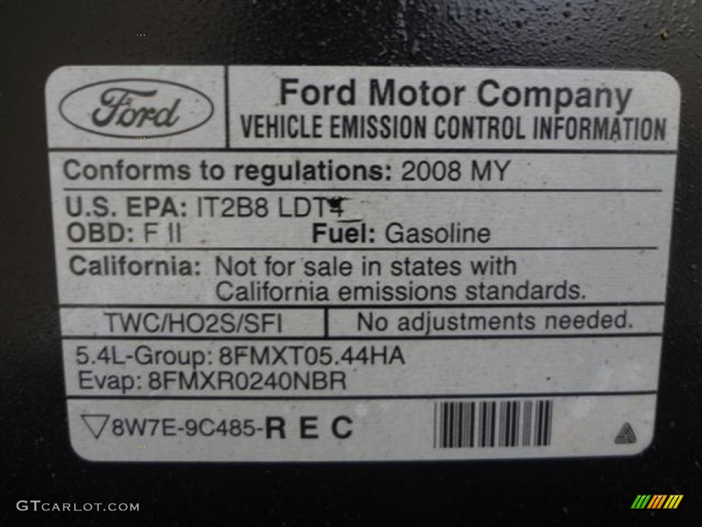 2008 Lincoln Mark LT SuperCrew 4x4 Info Tag Photos