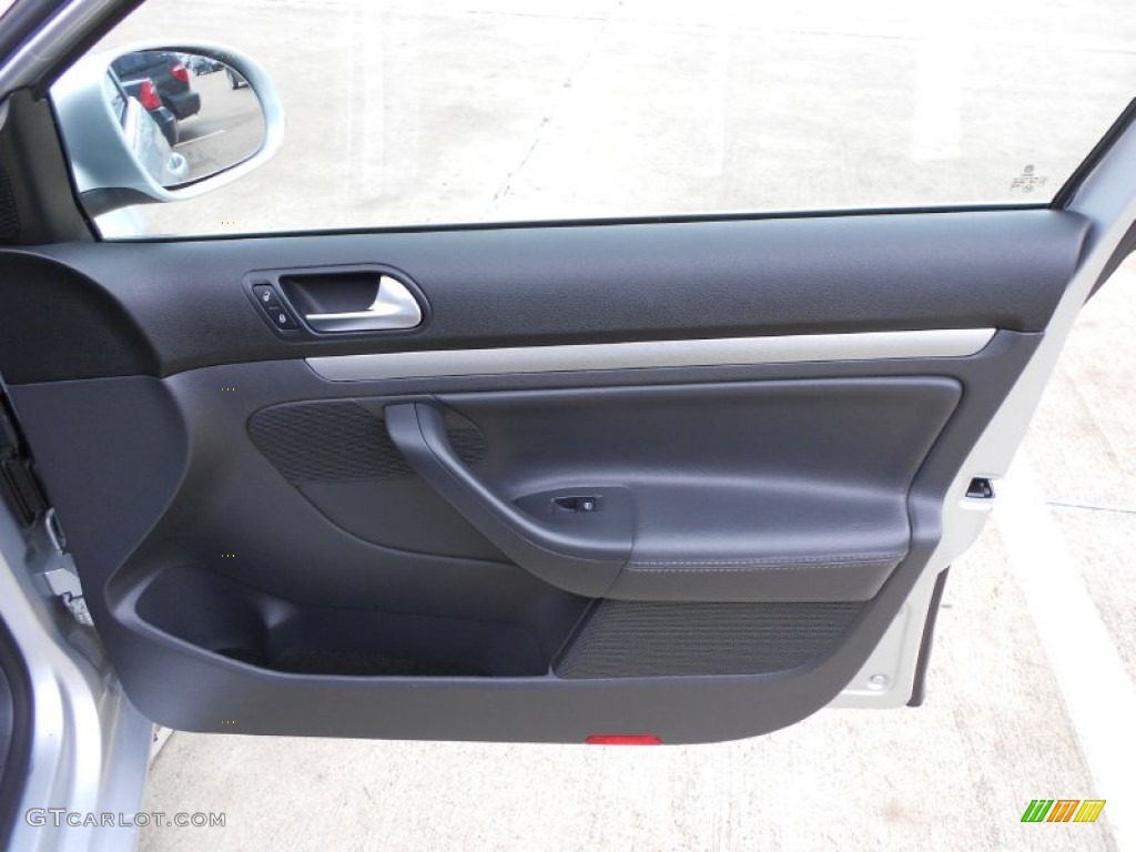2009 Jetta SE Sedan - Reflex Silver Metallic / Anthracite photo #15