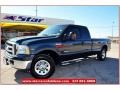 2005 Dark Green Satin Metallic Ford F250 Super Duty XLT SuperCab  photo #1