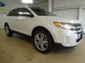 2012 White Platinum Metallic Tri-Coat Ford Edge Limited  photo #3
