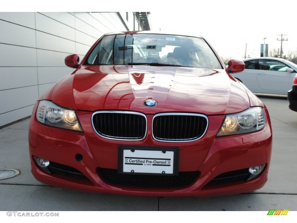 2009 3 Series 328xi Sedan - Crimson Red / Saddle Brown Dakota Leather photo #2