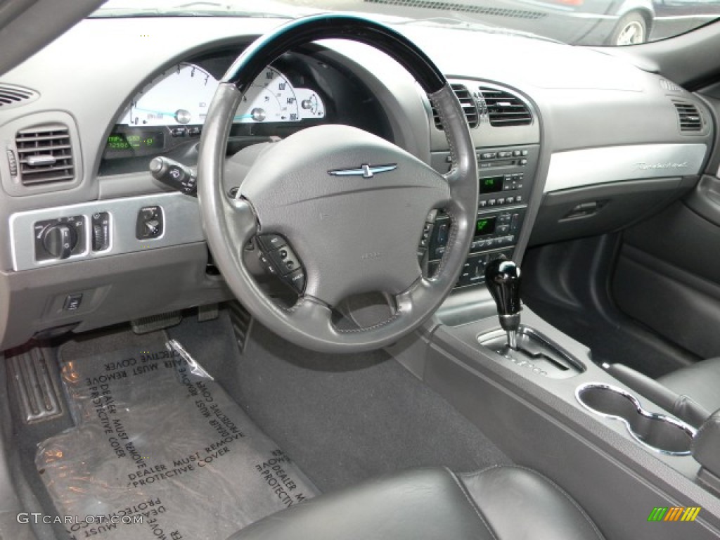 2002 Ford Thunderbird Premium Roadster Midnight Black Dashboard Photo #60468214