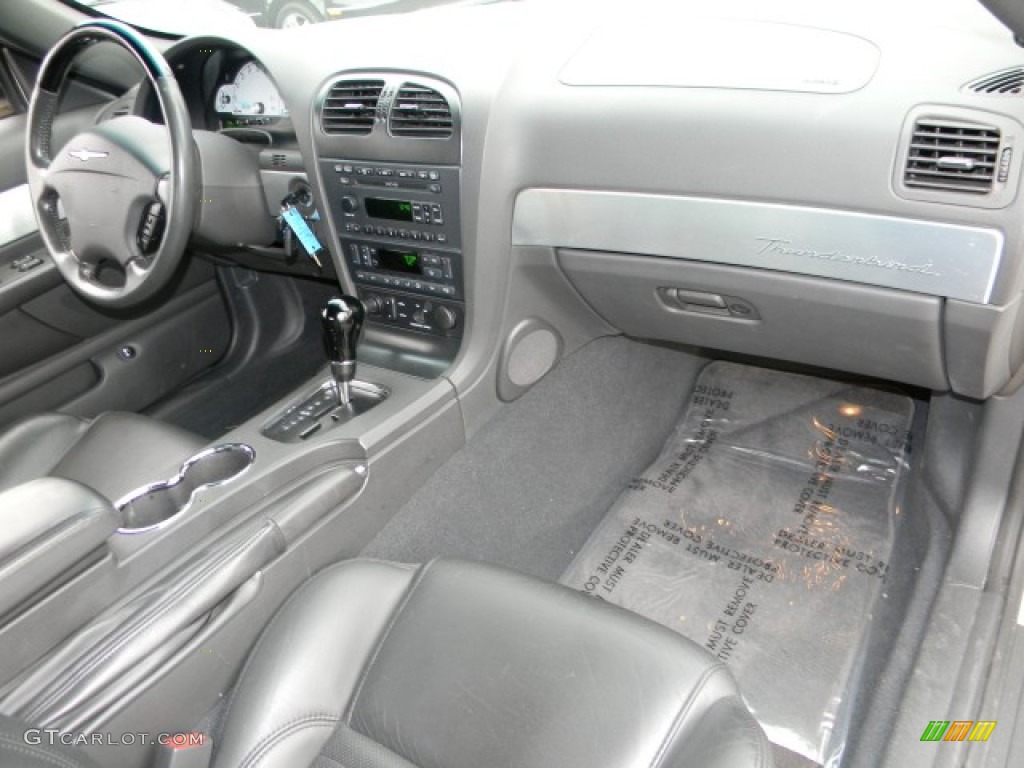 2002 Ford Thunderbird Premium Roadster Midnight Black Dashboard Photo #60468238
