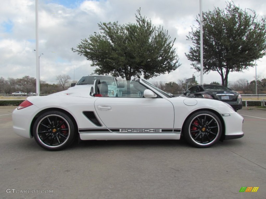 Carrara White 2012 Porsche Boxster Spyder Exterior Photo #60468529
