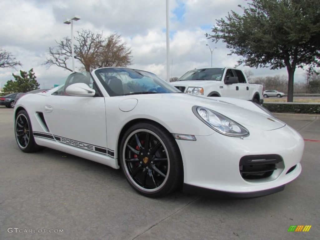 Carrara White 2012 Porsche Boxster Spyder Exterior Photo #60468538