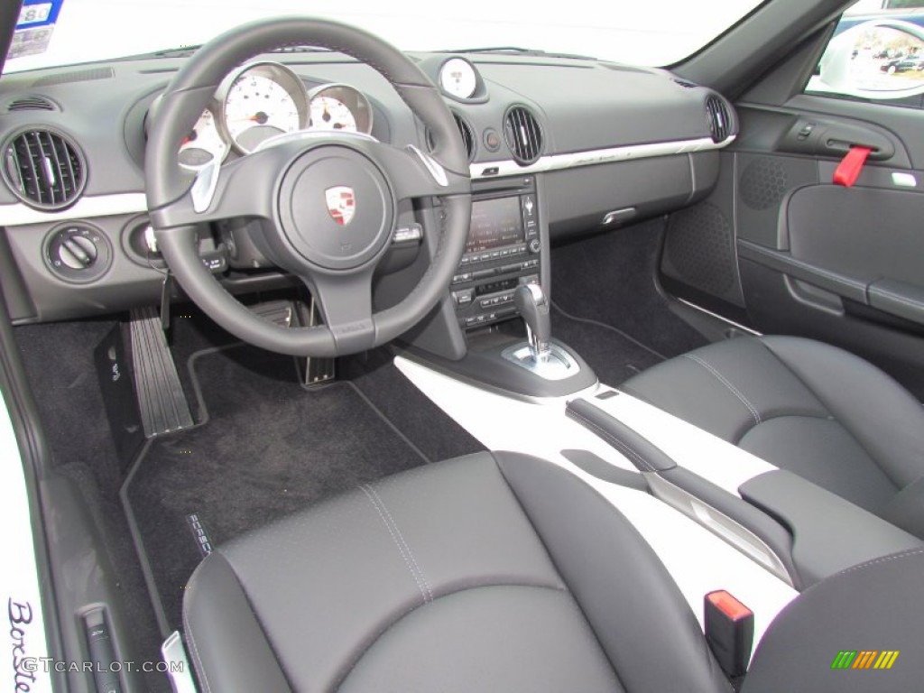 2012 Porsche Boxster Spyder Black Dashboard Photo #60468582