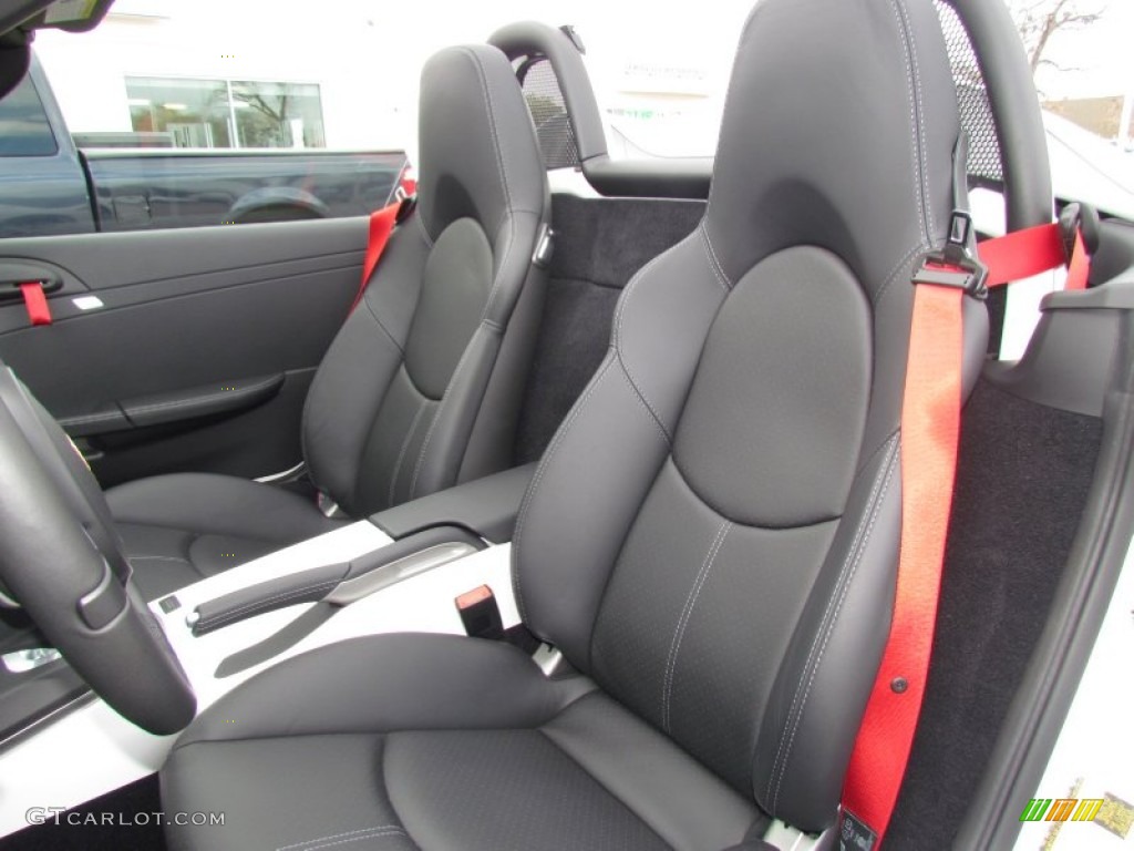 Black Interior 2012 Porsche Boxster Spyder Photo #60468646