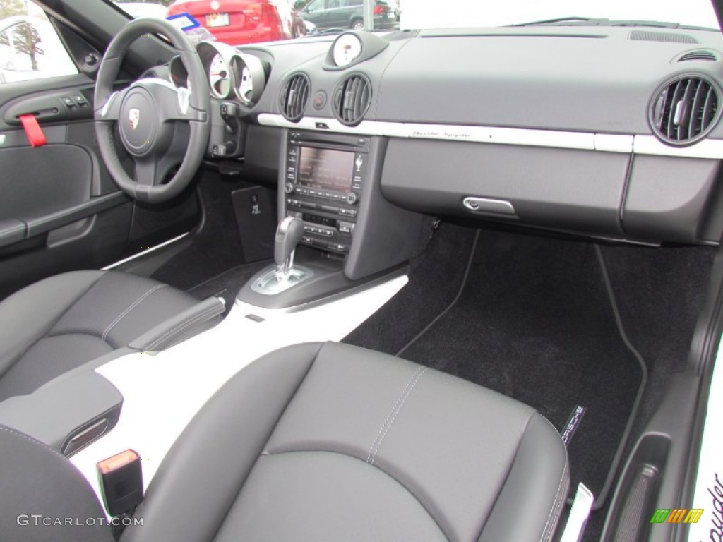 2012 Porsche Boxster Spyder Black Dashboard Photo #60468661