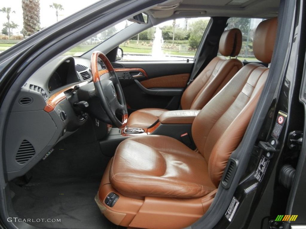 2001 S 500 Sedan - designo Mocha Black Metallic / designo Cognac photo #11