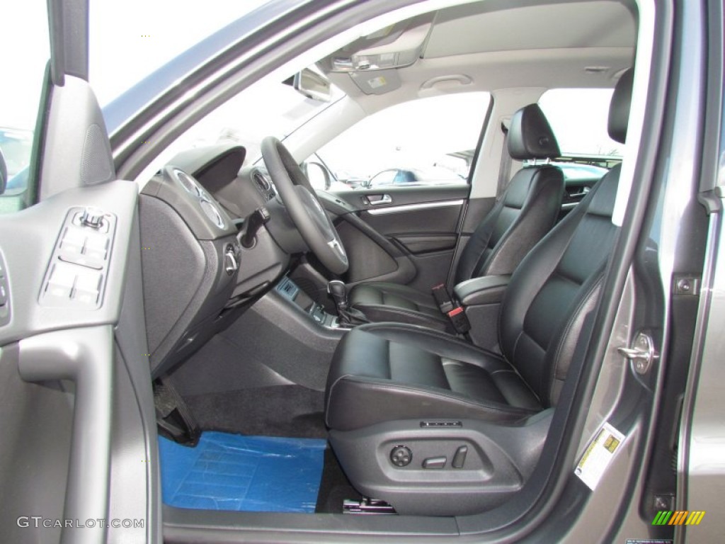 2012 Tiguan SEL - Pepper Gray Metallic / Black photo #3