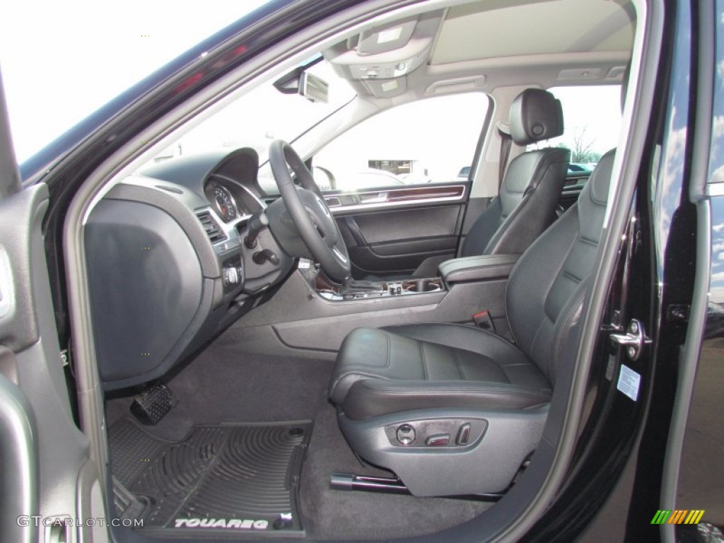 Black Anthracite Interior 2012 Volkswagen Touareg TDI Executive 4XMotion Photo #60468997