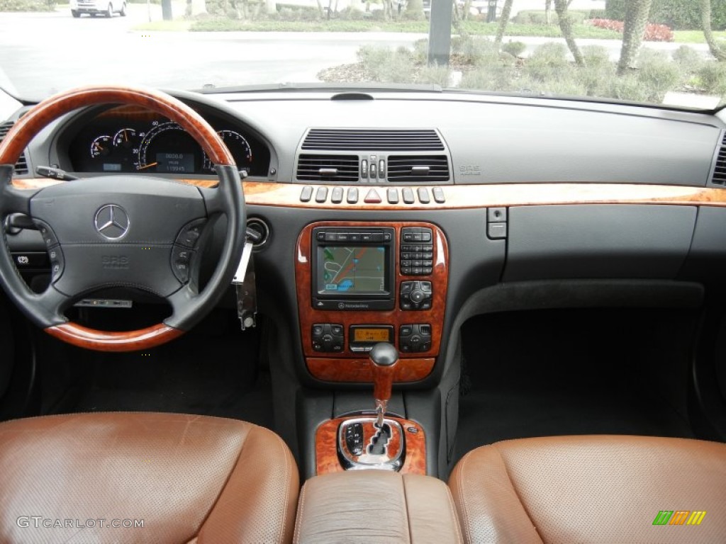 2001 Mercedes-Benz S 500 Sedan designo Cognac Dashboard Photo #60469005