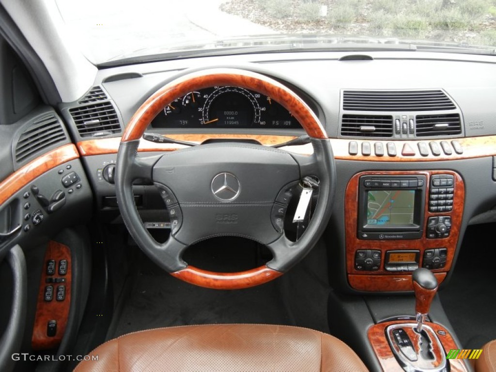 2001 S 500 Sedan - designo Mocha Black Metallic / designo Cognac photo #25