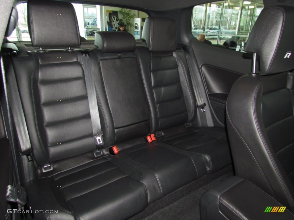 R Titan Black Leather Interior 2012 Volkswagen Golf R 2 Door 4Motion Photo #60469070