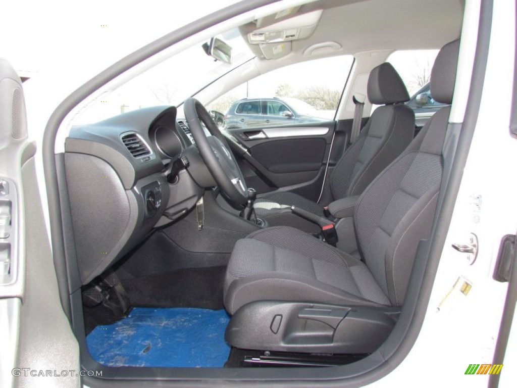 Titan Black Interior 2012 Volkswagen Golf 4 Door TDI Photo #60469737